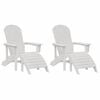 vidaXL Garden Chair 2 pcs White 83 x 74 x 92 cm Polyethylene