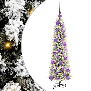 vidaXL Artificial Christmas Tree with 150 LEDs with Stand White 120 cm