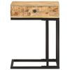 vidaXL U-Shaped Side Table 45x30x61 cm Solid Mango Wood