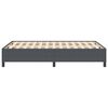 vidaXL Bed Frame Dark grey 140 x 200 cm Corduroy fabric