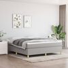vidaXL Box Spring Bed Frame Light Grey Super King Fabric (UK/IE/FI/NO only)