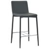 vidaXL Bar Stools 2 pcs Grey Faux Leather