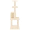 vidaXL Cat Tree with Sisal Scratching Posts Cream 105 cm