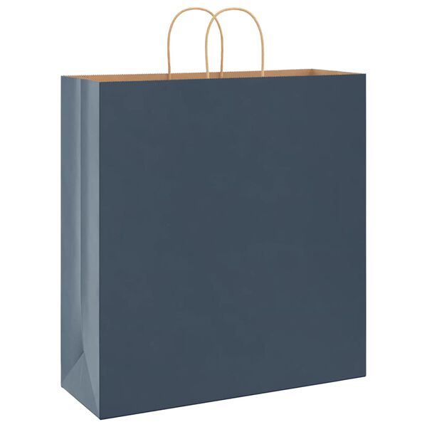 vidaXL Paper Bags 50 pcs with Handles Blue 45x17x48 cm