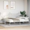 vidaXL Daybed Frame White 100 x 200 cm Steel