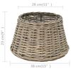 vidaXL Lamp Shade Wicker 38x23 cm Natural