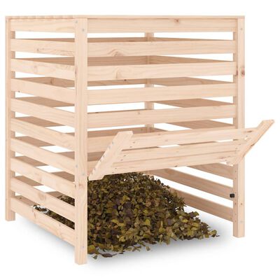 vidaXL Composter 82.5x82.5x99.5 cm Solid Wood Pine