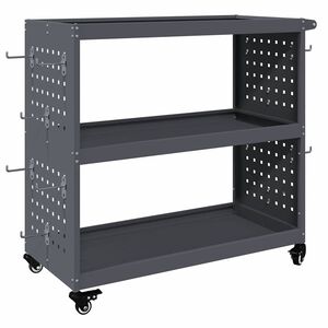 vidaXL Tool Trolley Anthracite 75 x 35 x 73 cm Cold-rolled Steel
