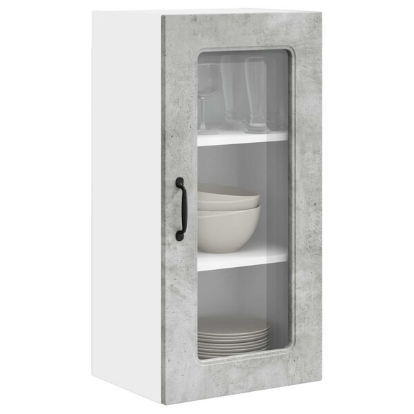 vidaXL Kitchen Cabinet Kalmar Concrete Grey 40 x 31 x 80 cm