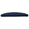 vidaXL Stair Mats Self-adhesive 15 pcs 56x17x3 cm Navy Half Round