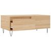 vidaXL Coffee Table Sonoma Oak 90x50x36.5 cm Engineered Wood