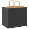 vidaXL Paper Bags 50 pcs with Handles Black 32x22x28 cm