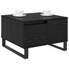 vidaXL Coffee Table Black Oak 55 x 55 x 36.5 cm Engineered Wood