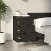 vidaXL Bedside Cabinets 2 pcs Black 40x36x65 cm