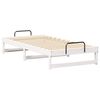 vidaXL Bed Frame White 90 x 200 cm Solid Pine Wood