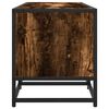 vidaXL TV Cabinet Smoked Oak 120x35x41 cm Engineered Wood and Metal