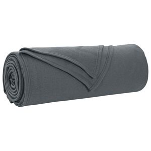 vidaXL Throw Blanket Dark Grey 280 x 210 cm 0.84 kg Fleece