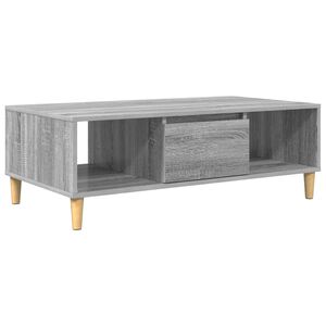 vidaXL Coffee Table Grey Sonoma 102 x 55 x 35 cm Engineered Wood