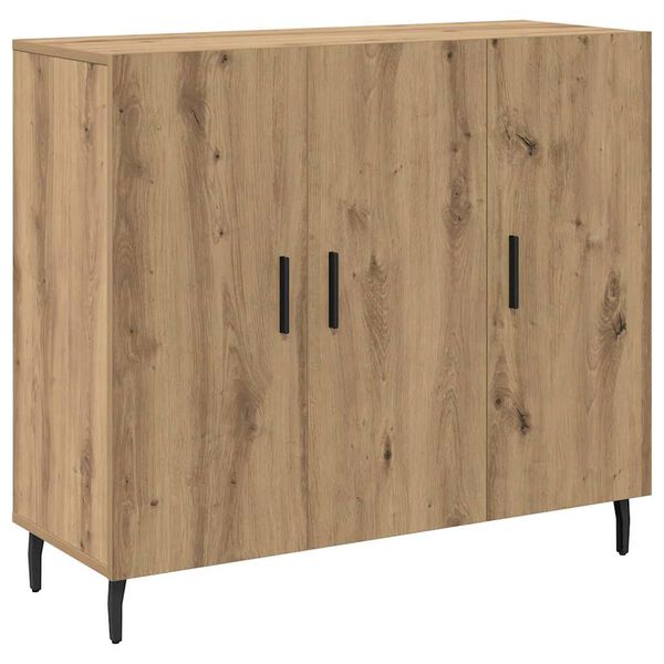 vidaXL Sideboard Artisan Oak 90 x 34 x 80 cm Engineered Wood