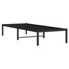 vidaXL Metal Bed Frame without Mattress Black 75x190cm