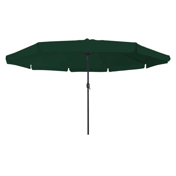 vidaXL Garden Parasol Green and Black 395 x 395 x 245 cm