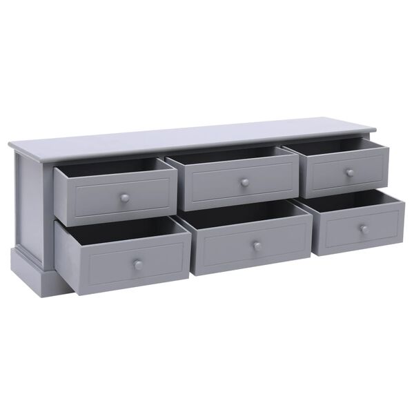 vidaXL Hall Bench Dark Grey 115x30x40 cm Wood