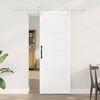 vidaXL Sliding Door White 73.5 x 198.5 cm Solid Pine Wood