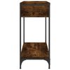 vidaXL Console Table Smoked Oak 75x34.5x75 cm Engineered Wood