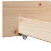 vidaXL Bed Frame with Headboard Natural 80 x 200 cm Solid Pine Wood