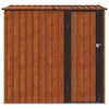 vidaXL Garden Sheds Brown 203 x 85.5 x 200 cm Metal