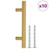 vidaXL Cabinet Handles 10 pcs Gold 64 mm Stainless Steel