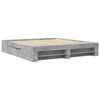 vidaXL Bed Frame without Mattress Concrete Grey 200x200cm Engineered Wood