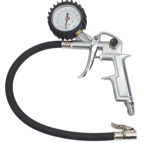 Br&uuml;der Mannesmann Tyre Inflator with Pressure Gauge 15 Bar 1543