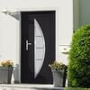 vidaXL Front Door Anthracite 108x208 cm PVC