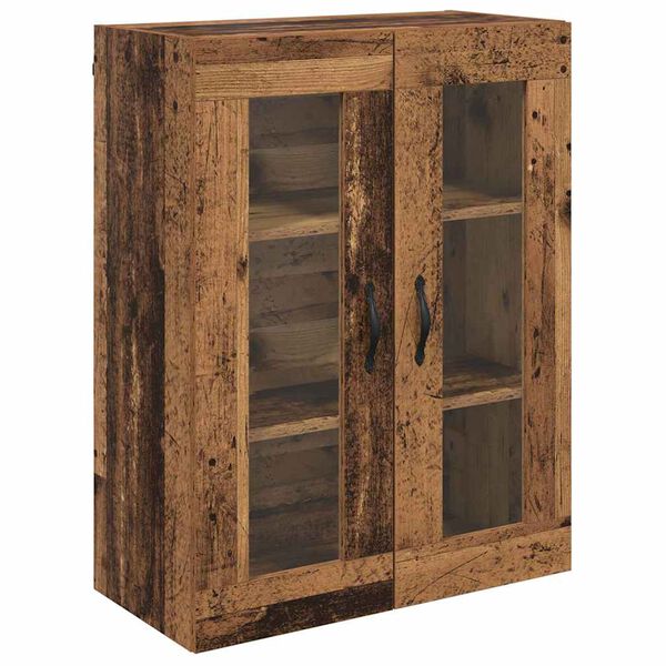 vidaXL Wall Mounted Cabinet Old Wood 69.5 x 34 x 90 cm