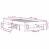 vidaXL Bed Frame without Mattress Grey Sonoma 90x190 cm Single Engineered Wood