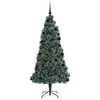 vidaXL Artificial Pre-lit Christmas Tree with Ball Set Green 210 cm