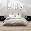 vidaXL Bedside Cabinets 2 pcs Black 60x34x51 cm Solid Wood Pine