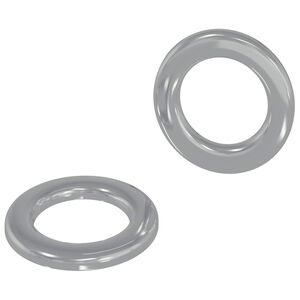 vidaXL Washers 2 pcs Silver 10 x 10 x 0.8 mm Iron