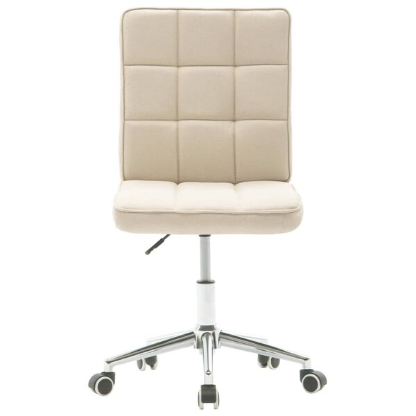 vidaXL Dining Chairs 6 pcs Cream Fabric