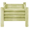 vidaXL Garden Raised Bed Impregnated Pinewood 100x60x42 cm