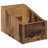 vidaXL LP Record Box Old Wood 18 x 32 x 18 cm Engineered Wood