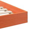 vidaXL Bed Frame Wax Brown 90 x 210 cm Solid Pine Wood