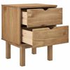 vidaXL Bedside Cabinet "OTTA" 45x39x57 cm Solid Wood Pine