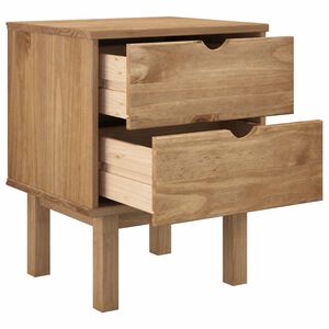 vidaXL Bedside Cabinet "OTTA" 45x39x57 cm Solid Wood Pine