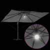 vidaXL Umbrella Anthracite 351 x 250 x 253 cm Polyester and Aluminium