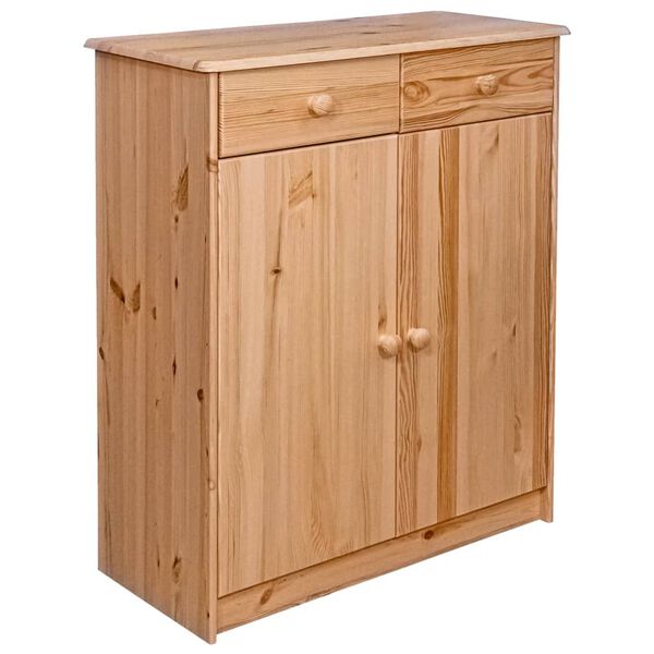 vidaXL Sideboard 2 Drawers 78x35x89 cm Solid Pine Wood