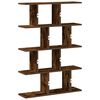 vidaXL Wall Cube Shelf 12 Compartments Smoked Oak Engineered Wood