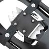 vidaXL 3 in 1 Snowshoes Black 21 inches Aluminum and HDPE