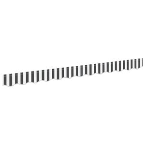 vidaXL Awning Valance Replacement Anthracite and White 230 x 20 cm